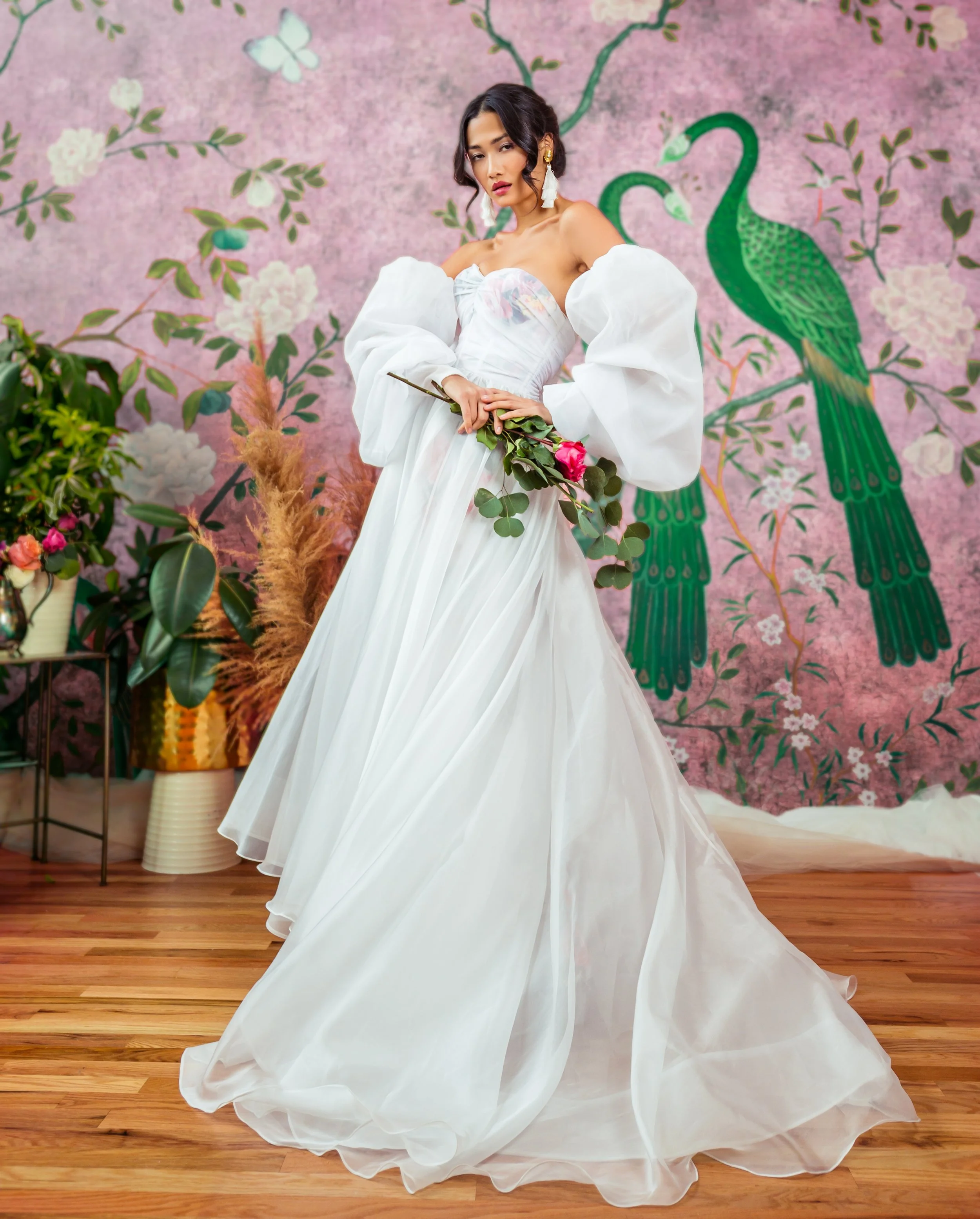 Oscar White Organdy Gown — BRICOLAGE BRIDAL
